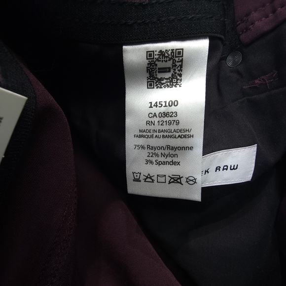 Projek Raw Men's Bungeeflex Pants Size 33 Plum/Prune Stretch Classic Fit NWT - Picture 5 of 10